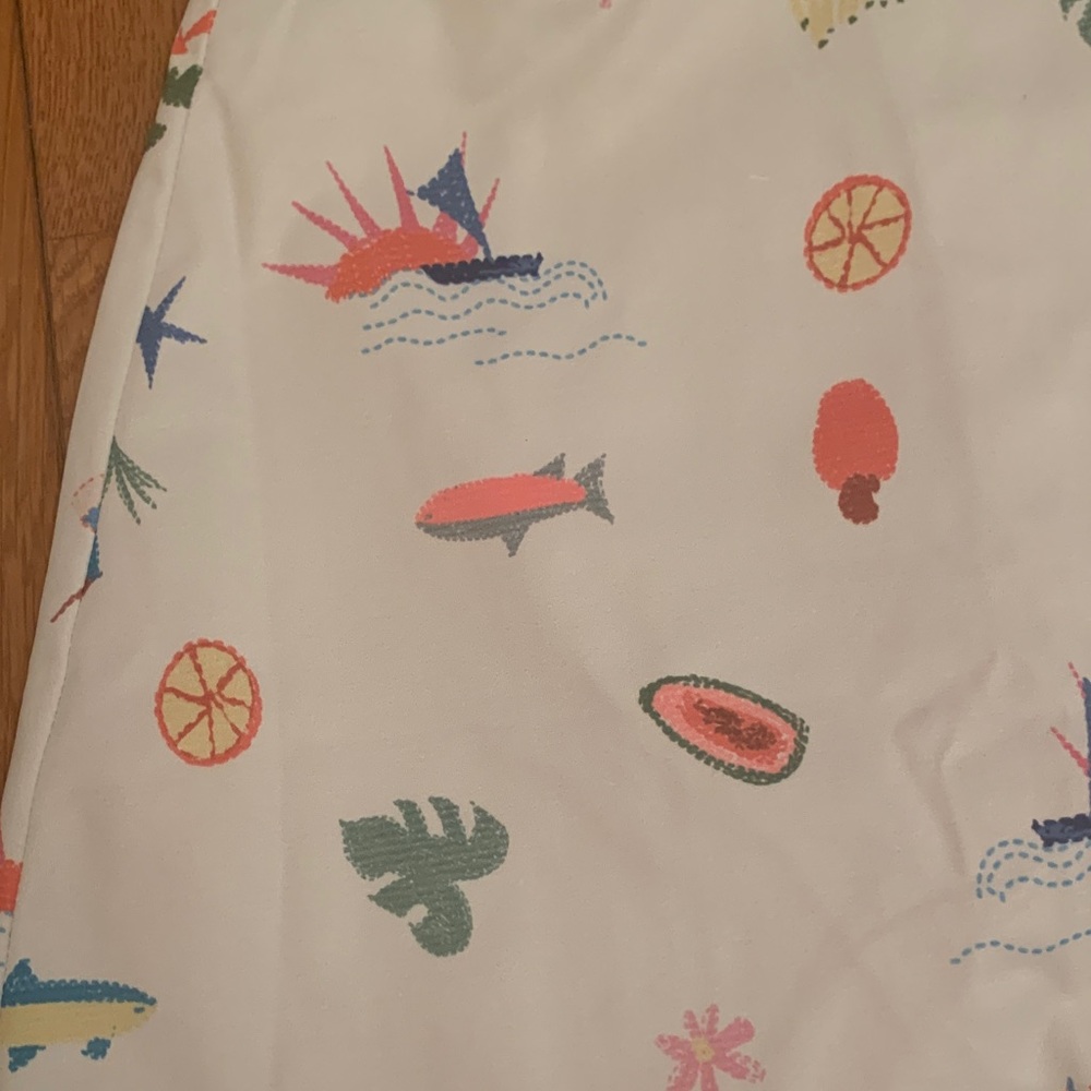 Amalie Colorful Tropical Print Mini Skirt - Picture 4 of 15